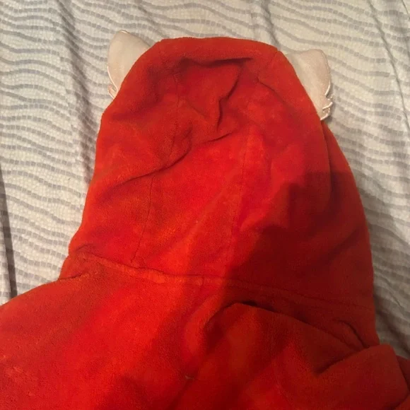 Disney Turning Red Plush Bathrobe - Sz 7/8US) - Preowned - Picture 4 of 5